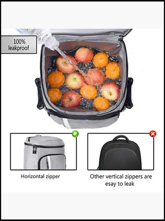 Insulated Backpack Cooler Leakproof Lightweight Soft Outdoor Picnic Camping - Picture 2 of 7